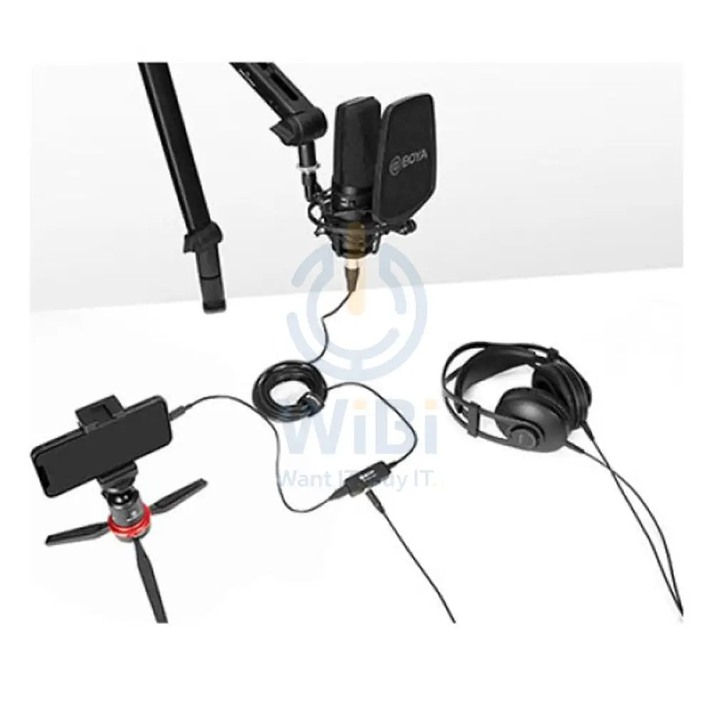 Boya BY-BCA7 PRO Cable With XLR Preamplifier - 6M / XLR / Lighting / USB / Type-C - Black Accessories > Audio >