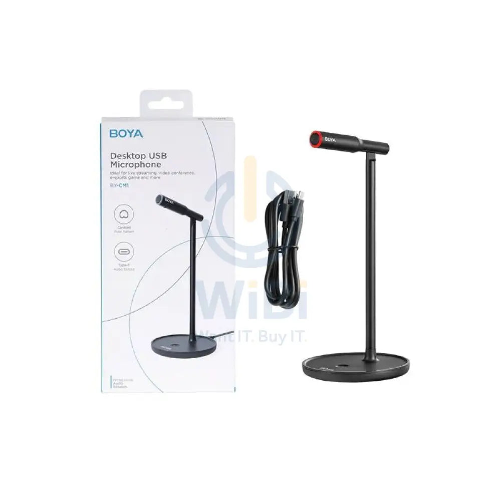 BOYA Cardiod Desktop USB Microphone with Adjustable angle - Black Accessories > Audio > Microphone > Offer Zone