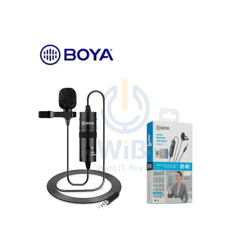 BOYA Lavalier microphone with XLR - Black Accessories > Audio > Headphones