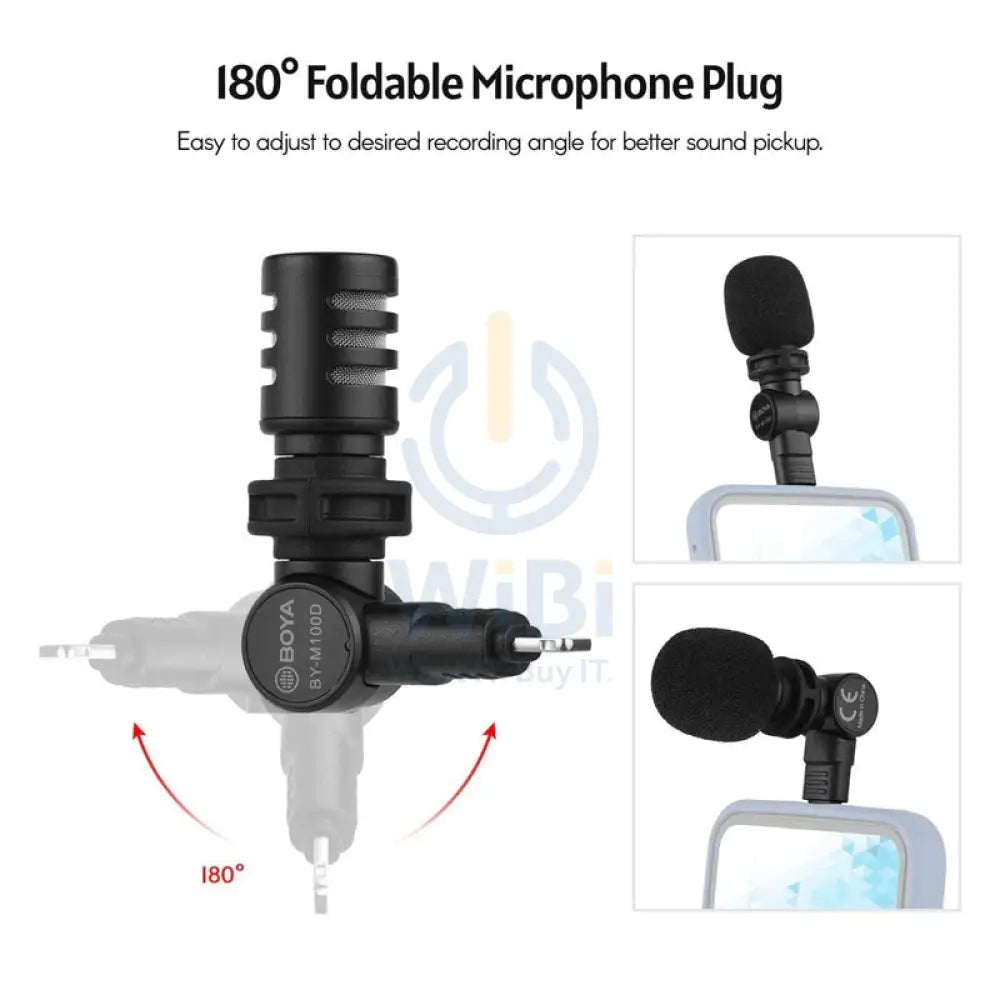 BOYA Miniature Condenser Smartphone mic (Lightning Connector) - Black Accessories > Audio > Microphone > Offer Zone