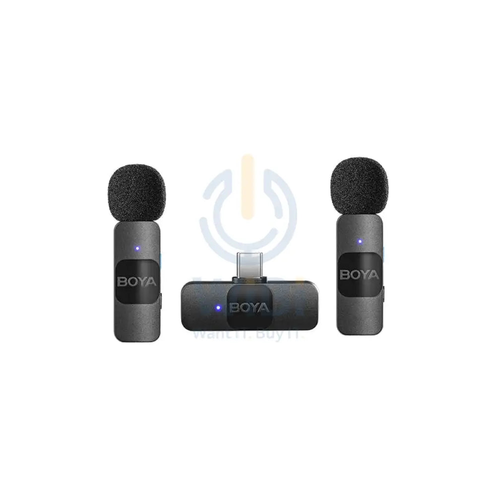 BOYA Smallest 2.4Ghz Wireless Microphone for Type-C device(2TX + 1RX) Black Accessories > Audio > Microphone > Offer