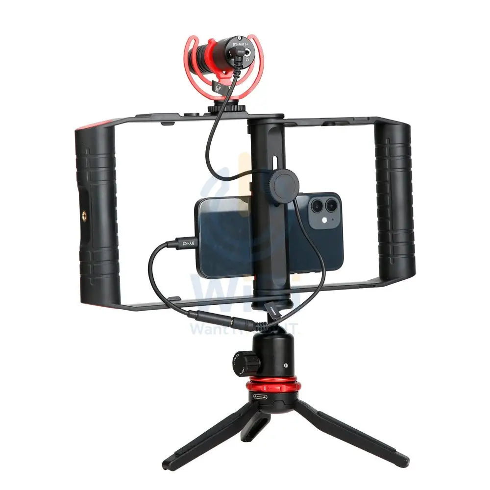 BOYA Vlog kit - Black Accessories > Mobiles & Tablets > Mobiles > Mobile Holder / Stands