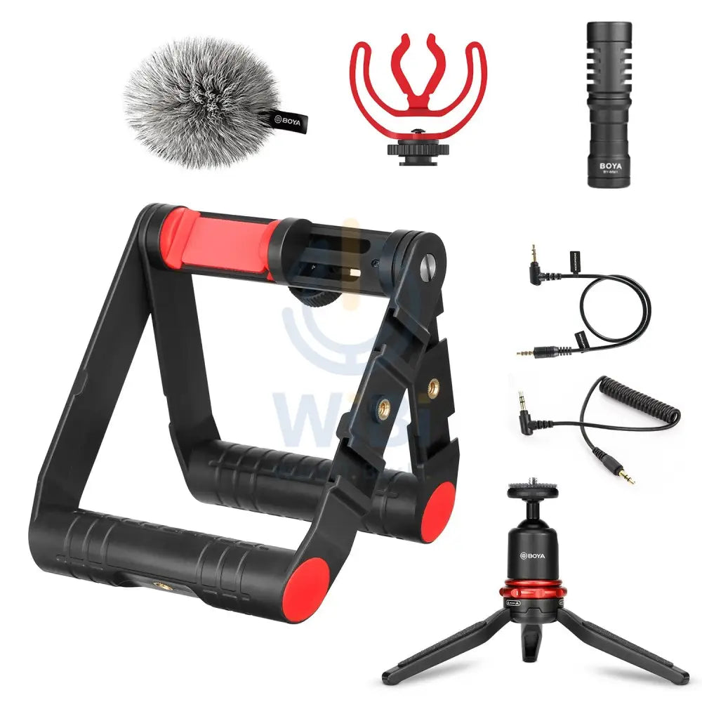 BOYA Vlog kit - Black Accessories > Mobiles & Tablets > Mobiles > Mobile Holder / Stands