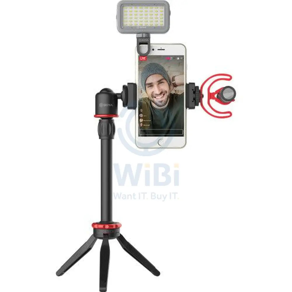 BOYA vlogger kit(BY-T1/BY-C12/BY-MM1) - Black Accessories > Mobiles & Tablets > Mobiles > Mobile Holder / Stands