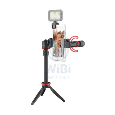 BOYA vlogger kit plus (BY-T1/BY-C12/BY-MM1 + ) - Black Accessories > Mobiles & Tablets > Mobiles > Mobile Holder