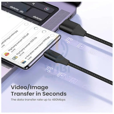 BRAVE 2-in-1 Fast Charging Data Cable - 6A / 1.2 Meter / USB-A / USB-C / Lightning / Black Accessories > Cables &