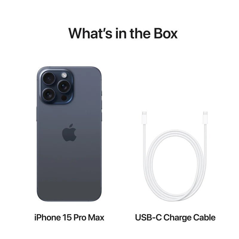 Apple iPhone 15 Pro Max - 512GB / Blue Titanium / 5G / 6.7’’ / Dual Physical SIM Mobiles & Tablets > Mobiles