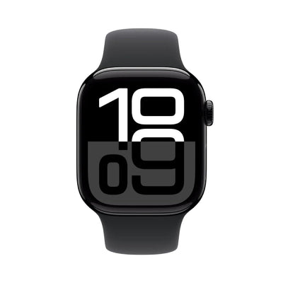 Apple Watch Series 10 with Sport Band - LTPO OLED / 64GB / 42mm / Small/Medium / Bluetooth / Wi-Fi / Cellular / Jet