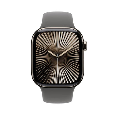 Apple Watch Series 10 with Sport Band - LTPO OLED / 64GB / 42mm / Small/Medium / Bluetooth / Wi-Fi / Cellular / Stone