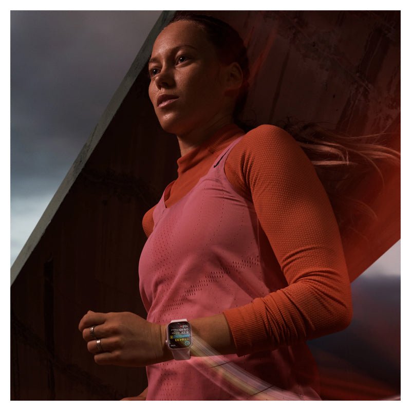 Apple Watch Series 9 with Sport Band - LTPO OLED / 64GB / 41mm / Medium/Large / Bluetooth / Wi-Fi / Light Pink Smart