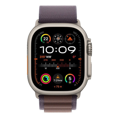 Apple Watch Ultra 2 - LTPO OLED / 64GB / 49mm / Bluetooth / Wi-Fi / Cellular / Small / Titanium Indigo Alpine Loop