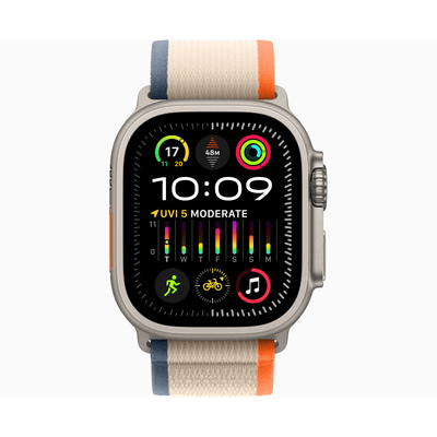 Apple Watch Ultra 2 - LTPO OLED / 64GB / 49mm / Bluetooth / Wi-Fi / Cellular / Small/Medium / Titanium Orange/Beige