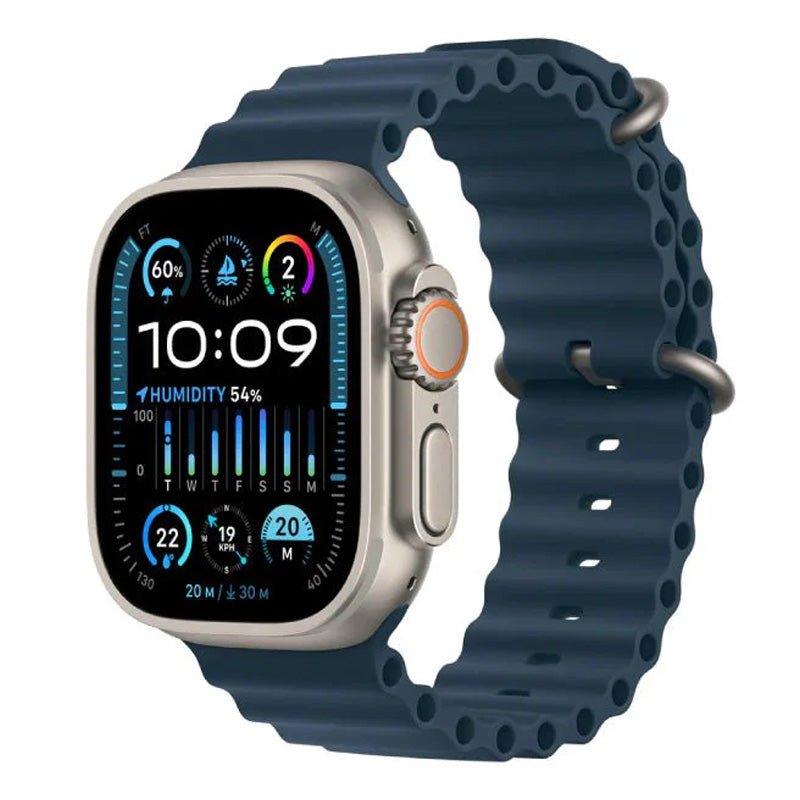 Apple Watch Ultra 2 - LTPO OLED / 64GB / 49mm / Bluetooth / Wi-Fi / Cellular / Titanium Blue Ocean Band Smart Watches