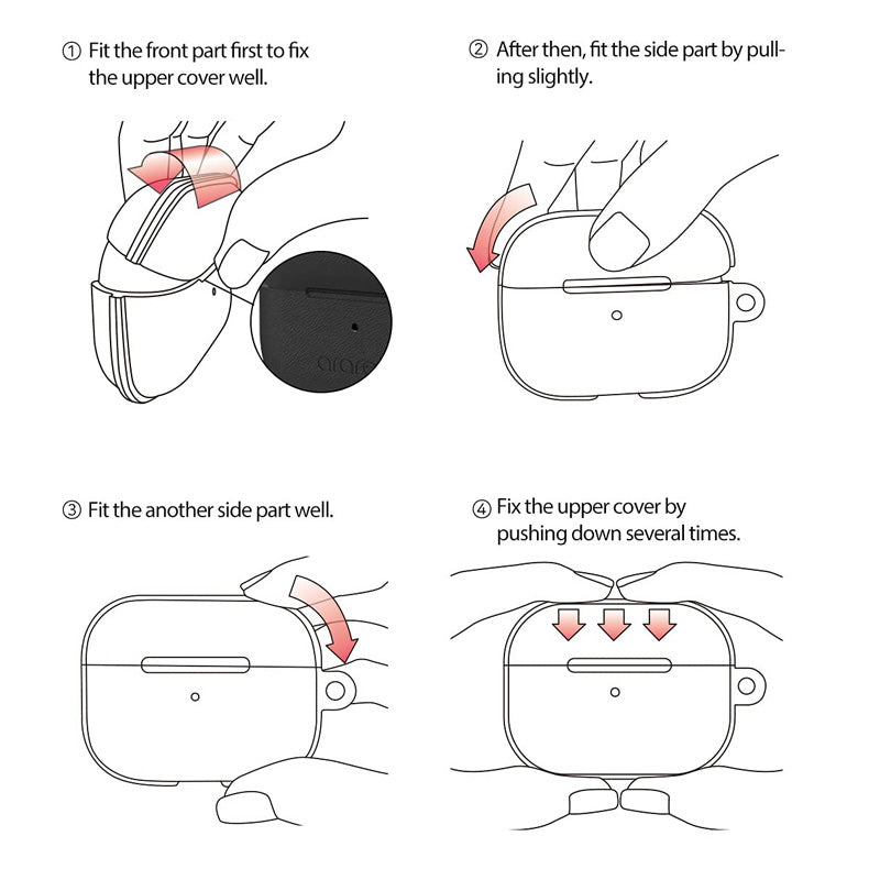 اراري بوبس حافظة - ابل ايربود 3 / وردي (فلامنجو) اكسسوارات > هواتف و تابلت