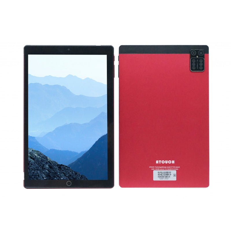 ايه تاتش اكس 17 تابلت - 10.1-بوصة / 128 جيجابايت / 4 جيجابايت / واي-فاي / 5جي / أحمر