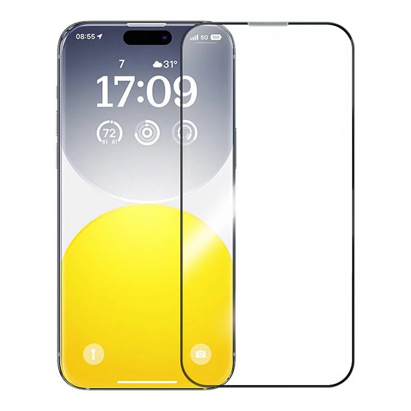 Baseus Lucent Series Magnetic Case - Apple iPhone 16 Pro / Clear + Baseus Sapphire Series Glass Screen Protector