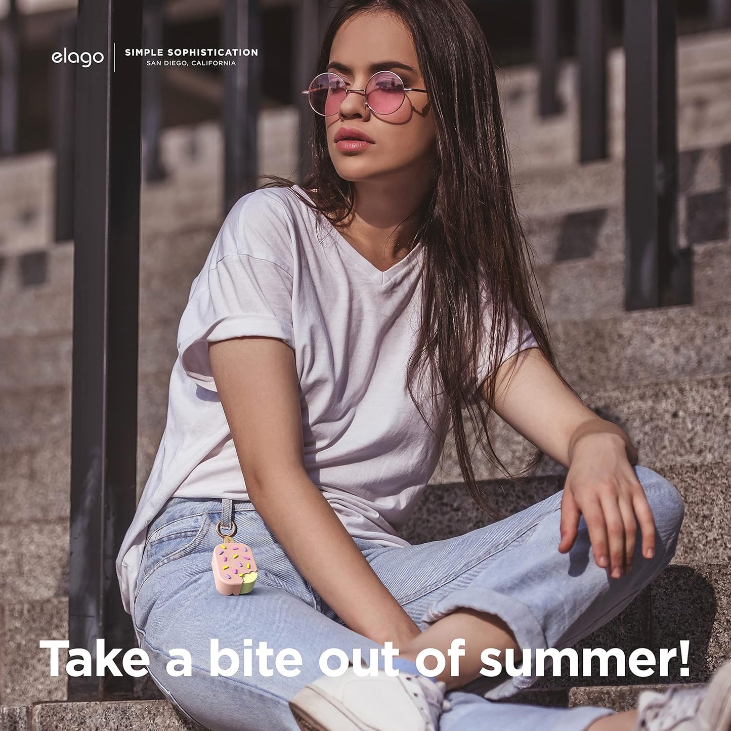 Elago AirPods Pro 2 Ice Cream Case - Lovely pink Accessories > Mobiles & Tablets