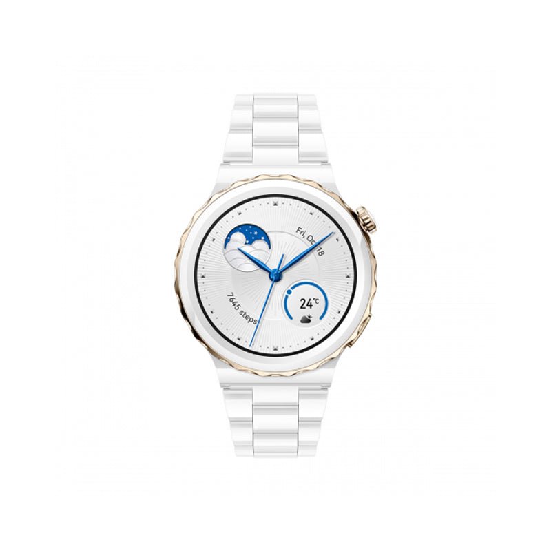ساعة هواوي جي تي 3 برو Frigga الذكية - 1.32 " أموليد / 43 مم / بلوتوث / أبيض