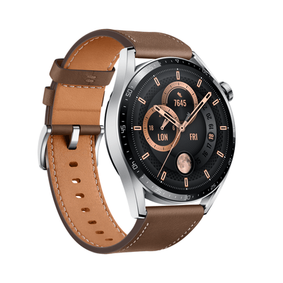 Huawei Watch GT 3 Smart Watch - 1.43" AMOLED / 46mm / Bluetooth / Brown
