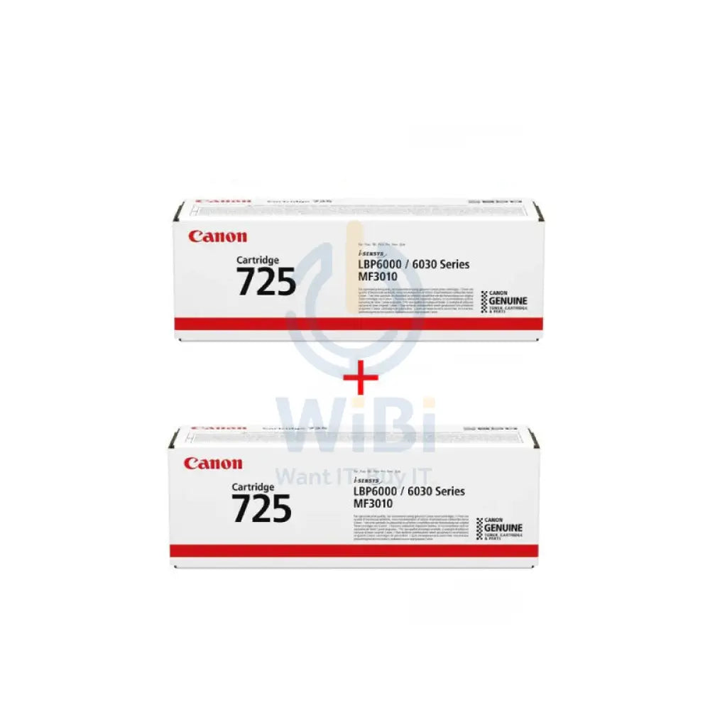 Canon 725 Black Color - 1.6K Pages / Black Color / Toner Cartridge Accessories > Printers & Scanners > Printers >