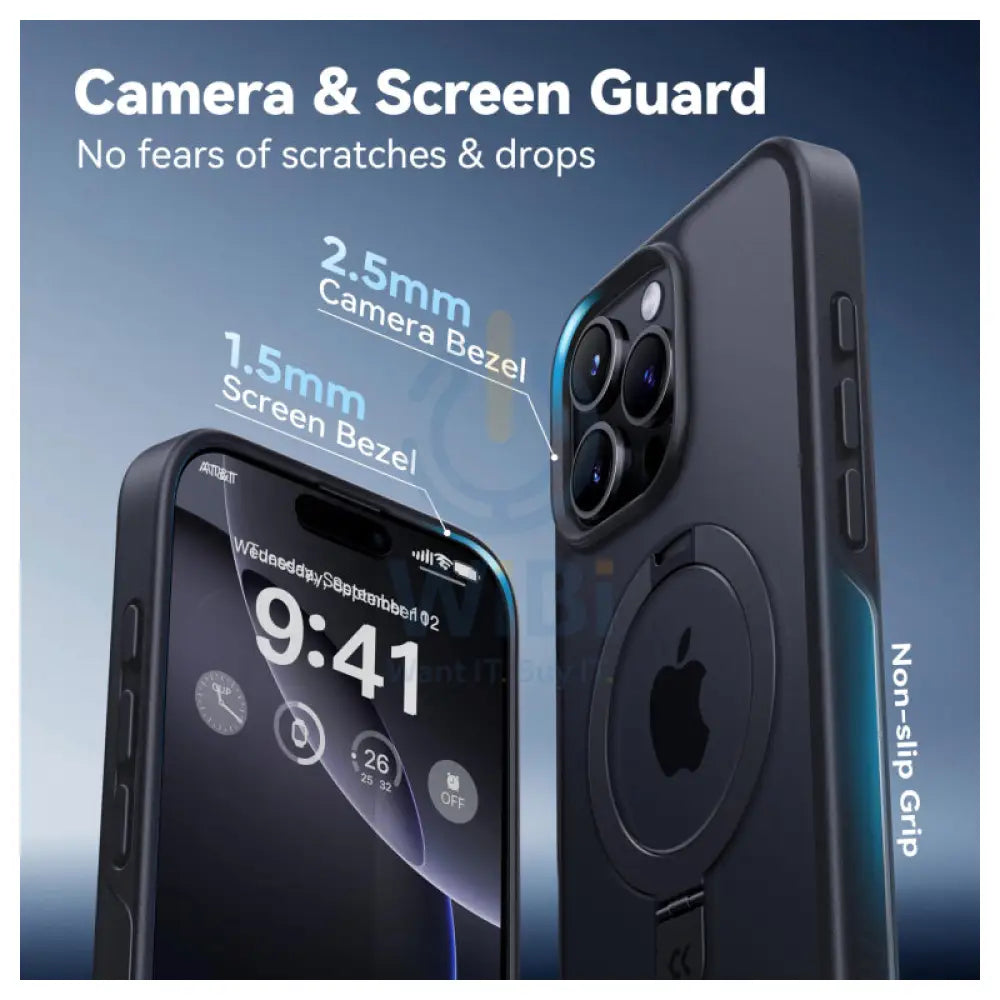 CASEKOO Magnetic Case For Apple iPhone 16 Pro Max - Black Accessories > Mobiles & Tablets > Mobiles > Covers & Cases