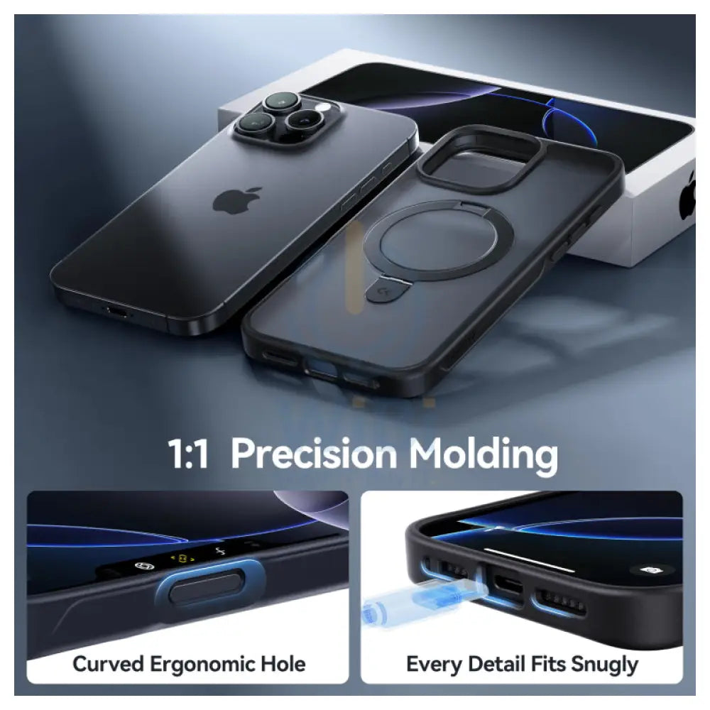 CASEKOO Magnetic Case For Apple iPhone 16 Pro Max - Black Accessories > Mobiles & Tablets > Mobiles > Covers & Cases