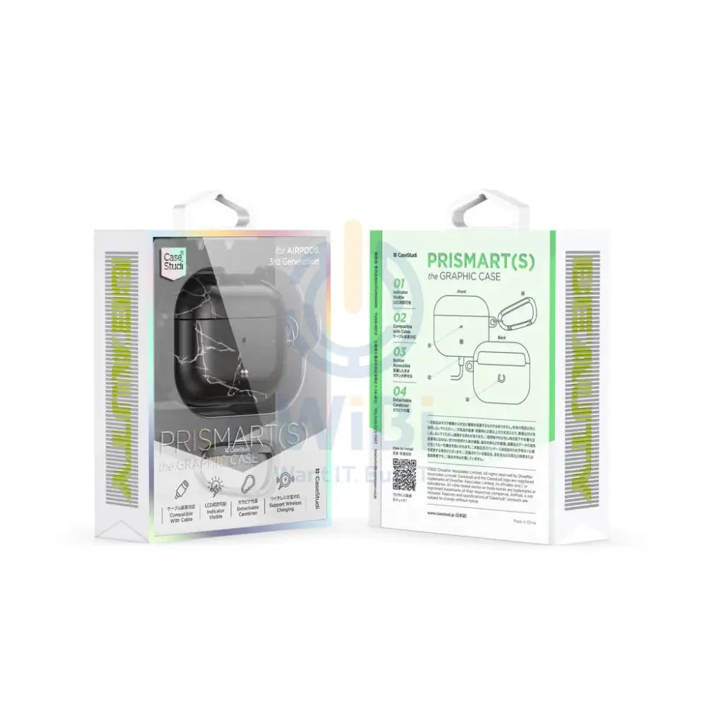 CaseStudi Airpods 3rd Generation Case -Prismart(S) Marble Black Accessories > Mobiles & Tablets