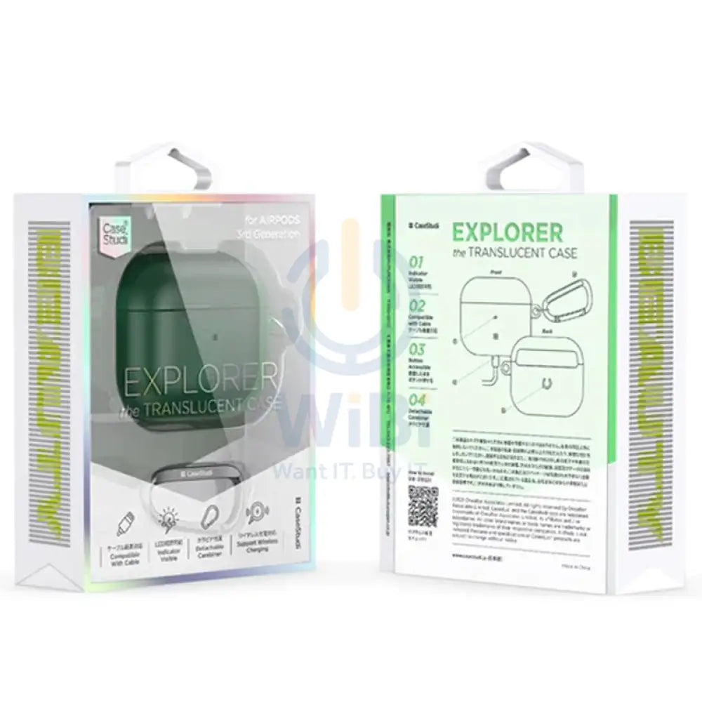 كاسيستودي إكسبلورر الإصدار حافظة ابل ايربودز 3 - أخضر اكسسوارات > هواتف تابلت & تابلت