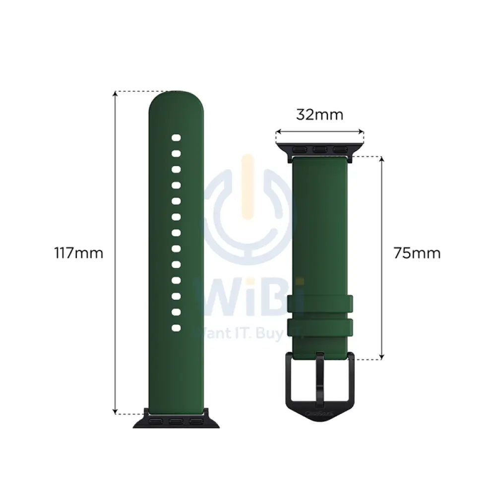 Casestudi USL Strap - Apple Watch Series 7 / 45mm / Green Accessories > Smart Watches > Straps