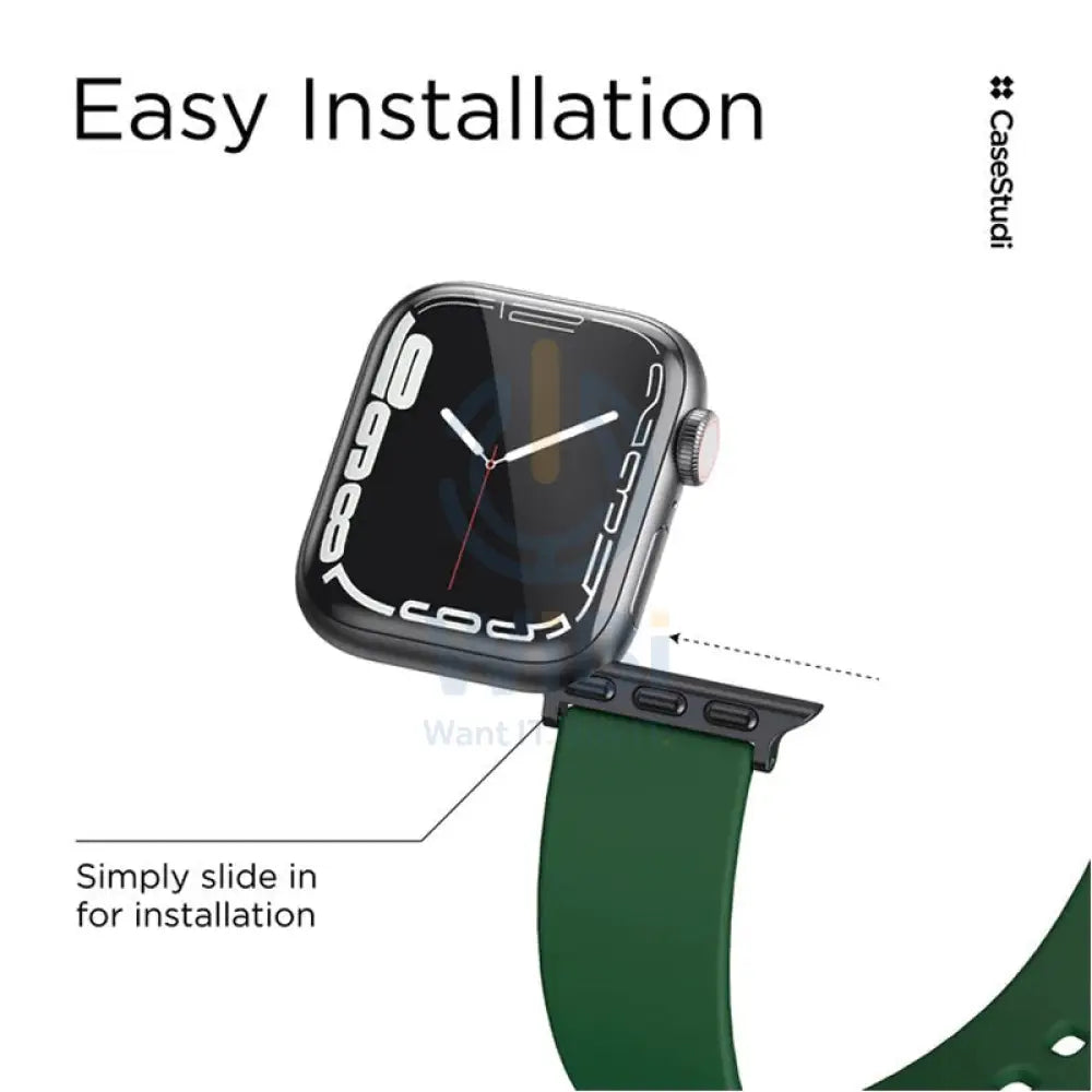 Casestudi USL Strap For Apple Watch Series 7- 41mm - Green Accessories > Smart Watches > Straps
