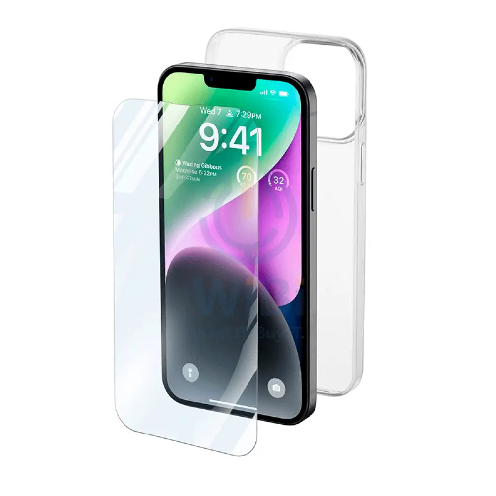 Cellularline Kit Case / Glass - Apple iPhone 14 plus / Transparent Accessories > Mobiles & Tablets > Mobiles > Screen