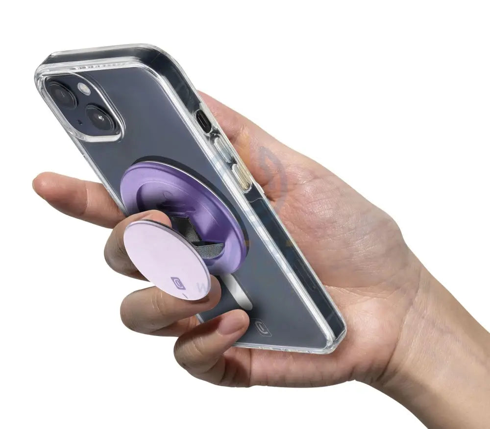 Cellularline MagSafe Ring & Stand for Smartphone - Lilac Accessories > Mobiles & Tablets > Mobiles > Mobile Holder