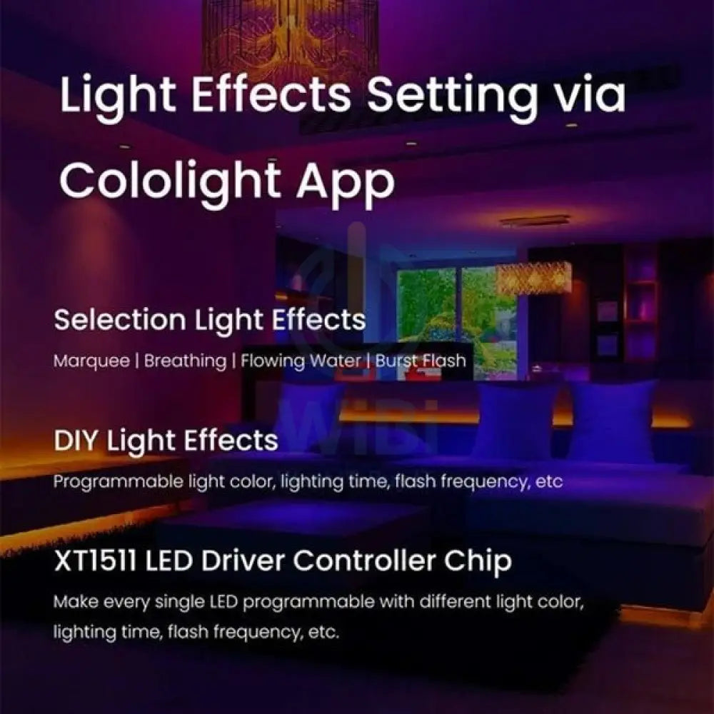 Cololight LED Strip Plus Lights 60 LED 16 Million Colors 5050 SMD LEDs with Smart WiFi App Control Easy Install Works
