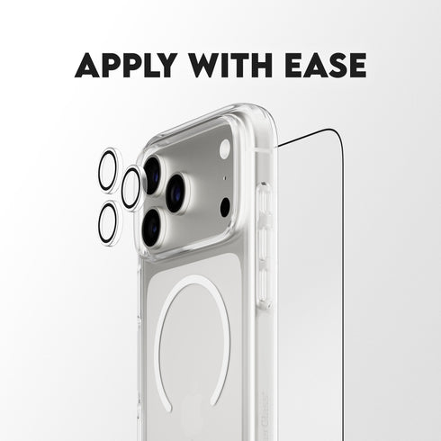 حزمة PanzerGlass® 3 في 1 Flagship Combat Bundle لـ ايفون برو ماكس شفاف