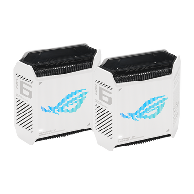 ASUS ROG Rapture GT6 Whole Home Mesh Wi-Fi 6 2-Pack System - Moonlight White