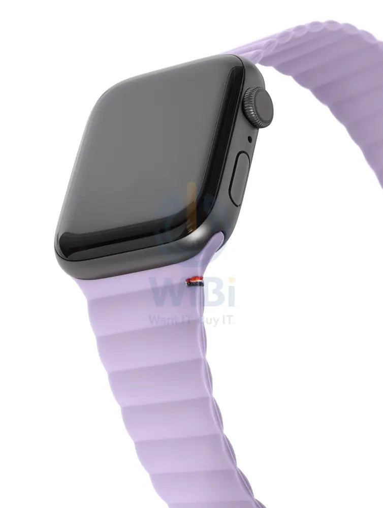 Decoded Apple Watch 41/40/38mm Series 1-8- SE Silicone Magnet Traction Lite Strap - Lavender Accessories > Smart Watches
