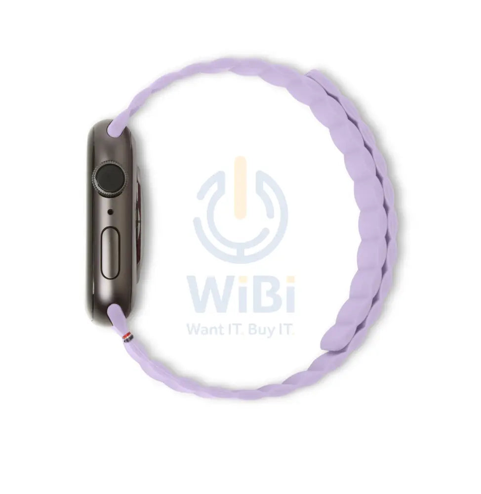 Decoded Apple Watch 41/40/38mm Series 1-8- SE Silicone Magnet Traction Lite Strap - Lavender Accessories > Smart Watches