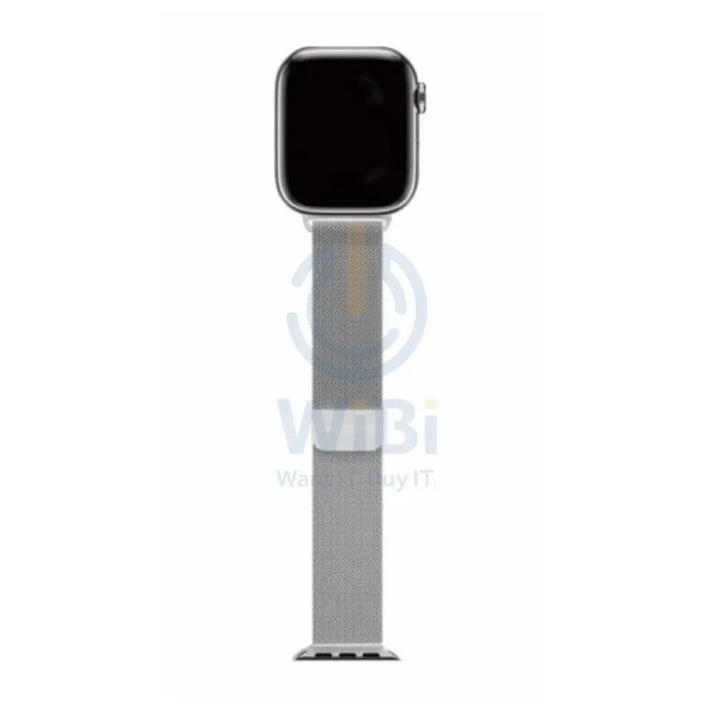 Decoded Apple watch 45mm Milan Traction Strap - Titanium Accessories > Smart Watches