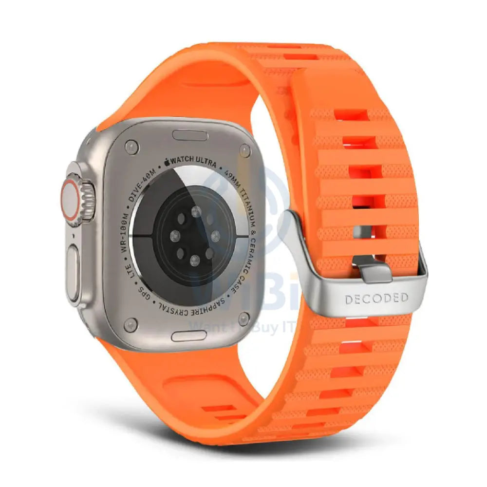 Decoded Apple Watch 49/45/44/42 mm Gen 1-10-SE-Ultra Silicone Ultra Traction Strap - Apricot Accessories > Smart
