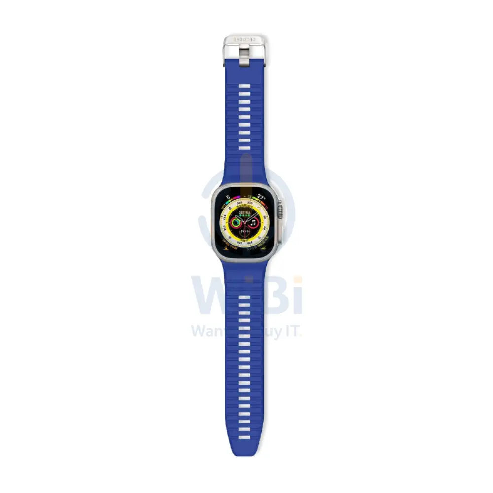 Decoded Apple Watch 49/45/44/42 mm Gen 1-10-SE-Ultra Silicone Ultra Traction Strap - Galactic Blue Accessories > Smart