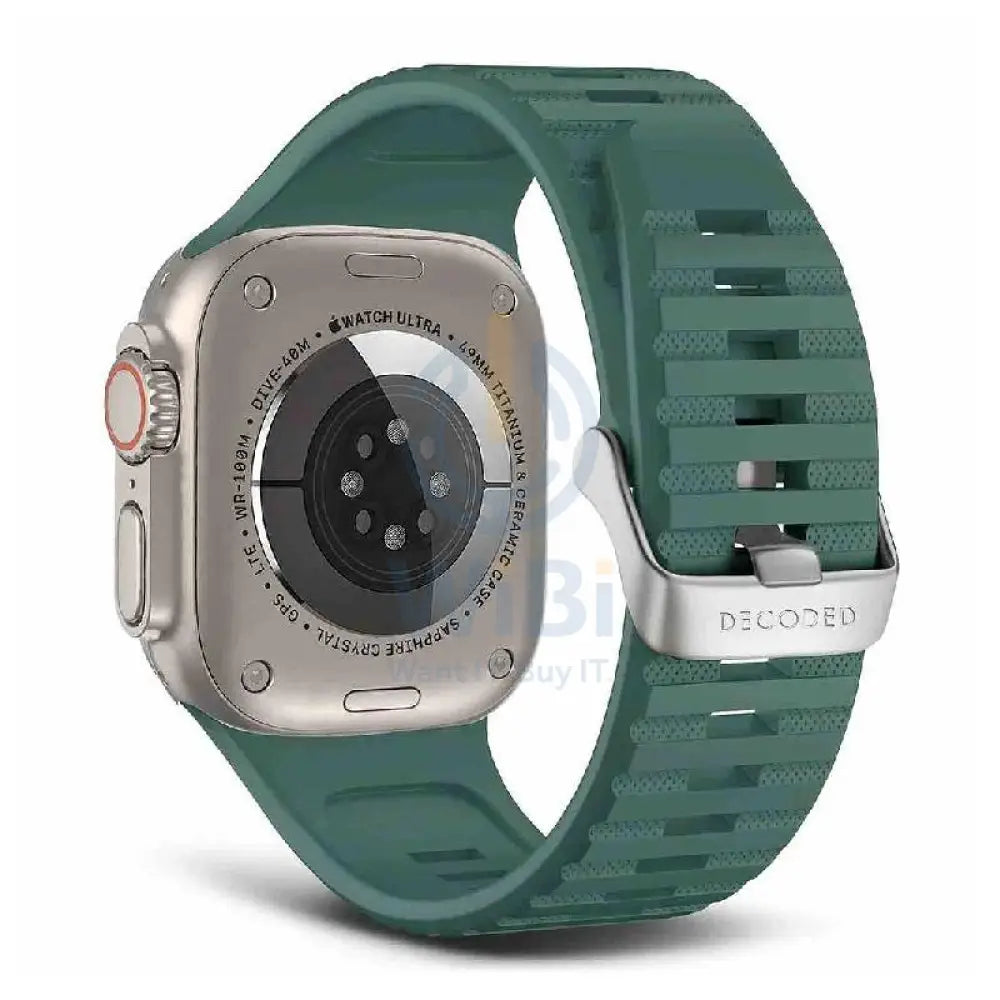 Decoded Apple Watch 49/45/44/42 mm Gen 1-10-SE-Ultra Silicone Ultra Traction Strap - Sage Leaf Green Accessories >