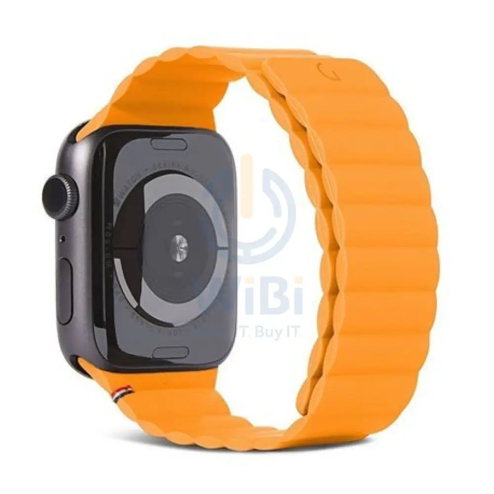Decoded Apple Watch 49/45/44/42 mm Series 1-8/SE/Ultra Silicone Magnet Traction Strap Lite - Apricot Accessories >
