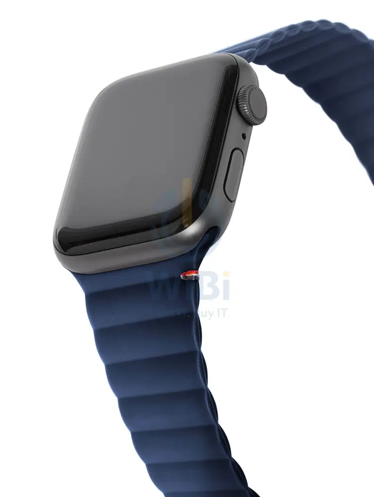 Decoded Apple Watch 49/45/44/42 mm Series 1-8/SE/Ultra Silicone Magnet Traction Strap Lite - Matte Navy Accessories >