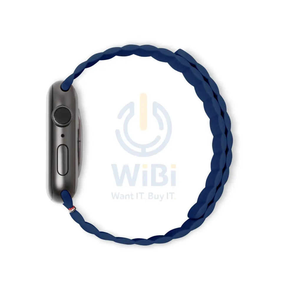 Decoded Apple Watch 49/45/44/42 mm Series 1-8/SE/Ultra Silicone Magnet Traction Strap Lite - Matte Navy Accessories >