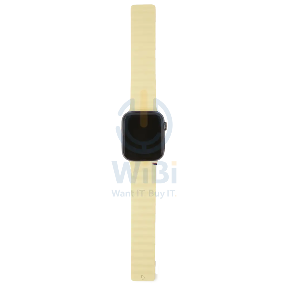 Decoded Apple Watch 49/45/44/42 mm Series 1-8/SE/Ultra Silicone Magnet Traction Strap Lite - Sweet Corn Accessories >