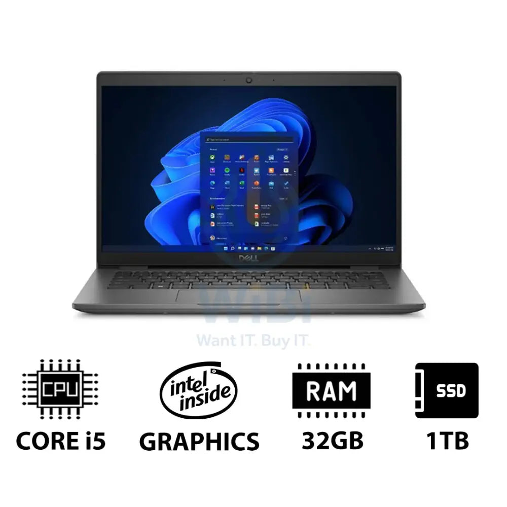 Dell Latitude 3440 - 14.0’’ FHD / i5 / 32GB / 1TB (NVMe M.2 SSD) / Win 11 Pro / 1YW - Laptop Laptops