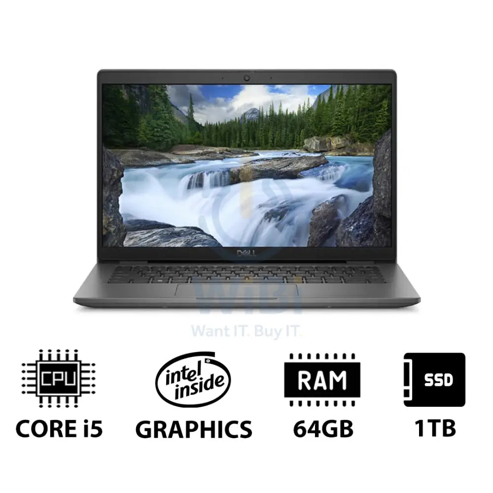Dell Latitude 3440 - 14.0’’ FHD / i5 / 64GB / 1TB (NVMe M.2 SSD) / DOS (Without OS) / 1YW - Laptop Laptops