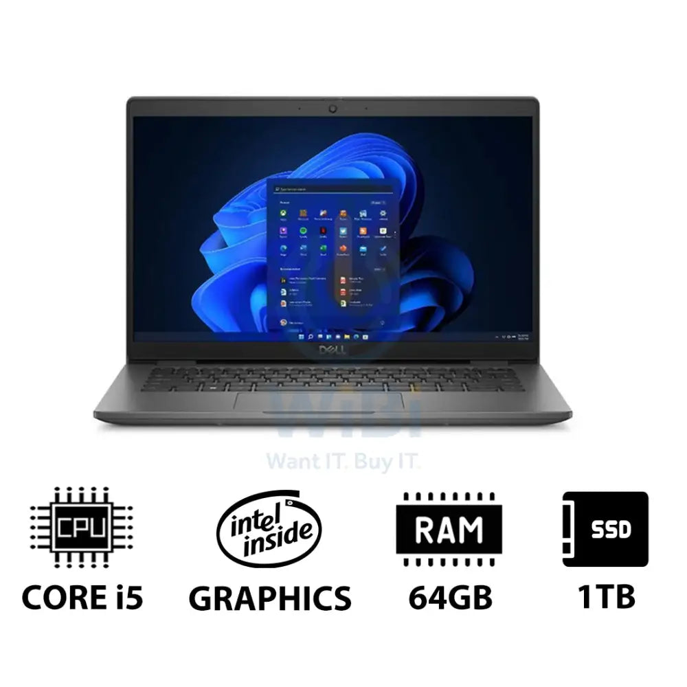 Dell Latitude 3440 - 14.0’’ FHD / i5 / 64GB / 1TB (NVMe M.2 SSD) / Win 11 Pro / 1YW - Laptop Laptops