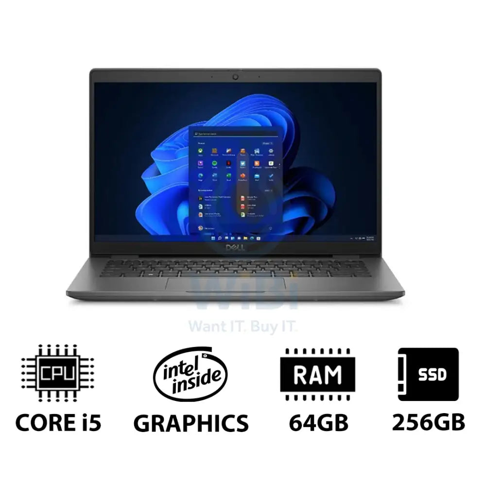 Dell Latitude 3440 - 14.0’’ FHD / i5 / 64GB / 256GB (NVMe M.2 SSD) / Win 11 Pro / 1YW - Laptop Laptops