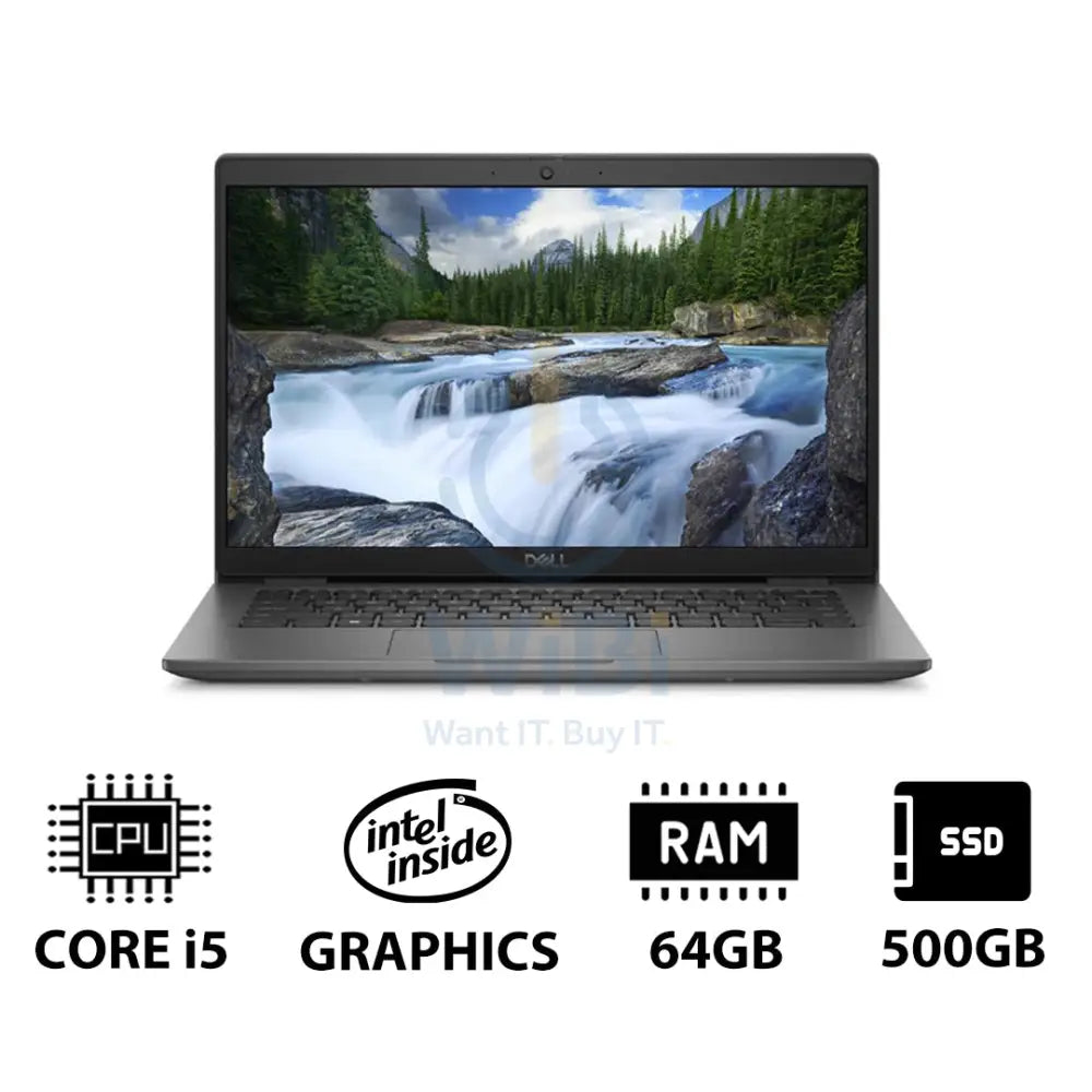 Dell Latitude 3440 - 14.0’’ FHD / i5 / 64GB / 500GB (NVMe M.2 SSD) / DOS (Without OS) / 1YW - Laptop Laptops
